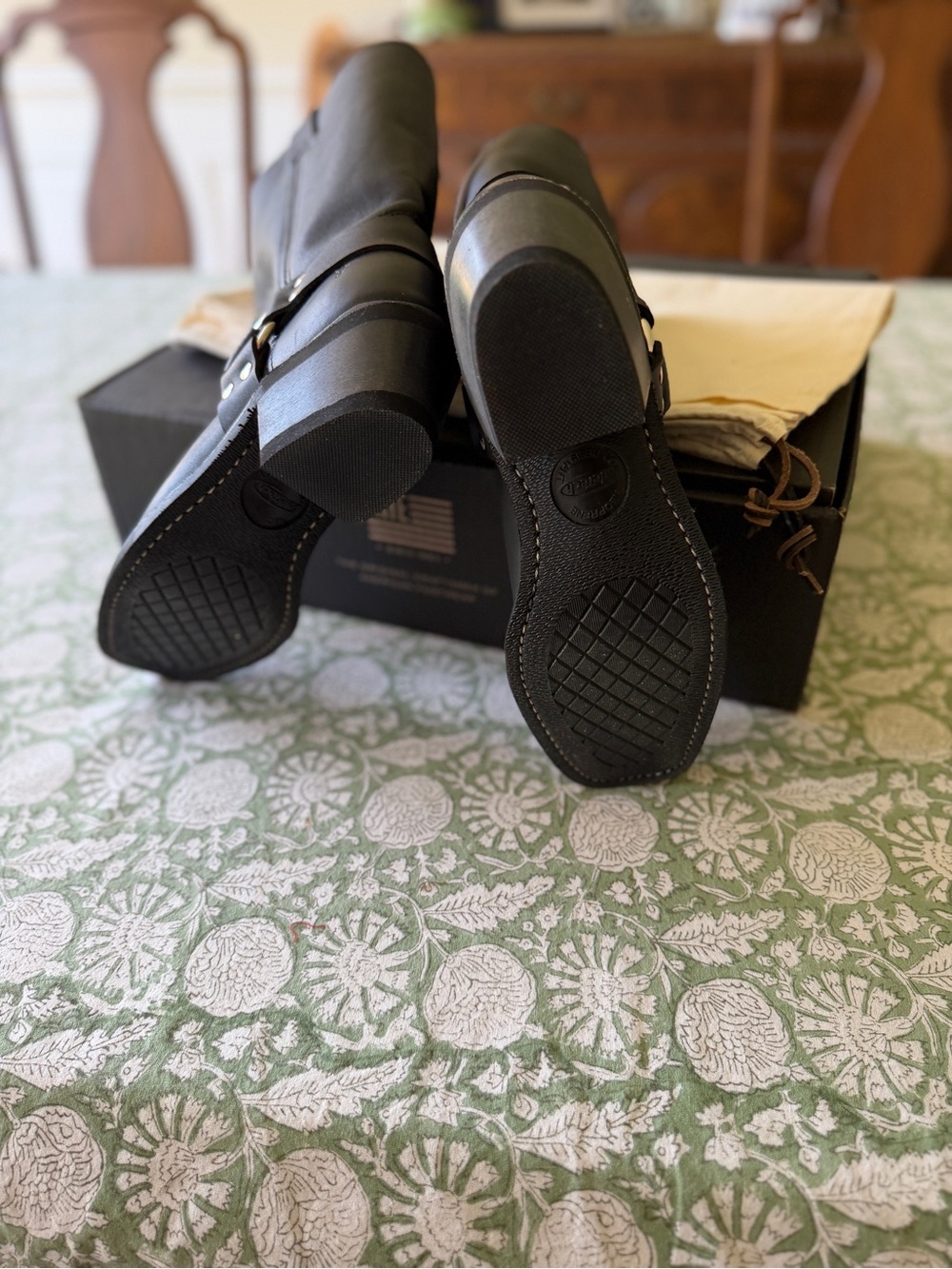 🖤Frye Black Leather Mid-Calf Harness 12R Boots🖤 - Picture 4 of 5